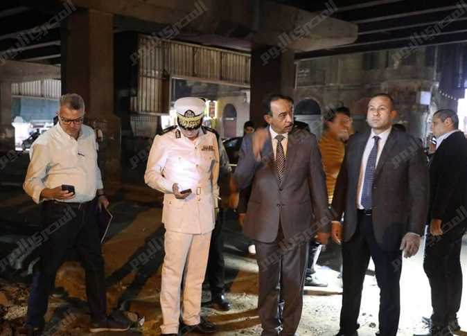 اللواء أشرف الجندي يتفقد موقع سنترال رمسيس بعد تجدد الحريق.. واستمرار أعمال التأمين والفحص الفني