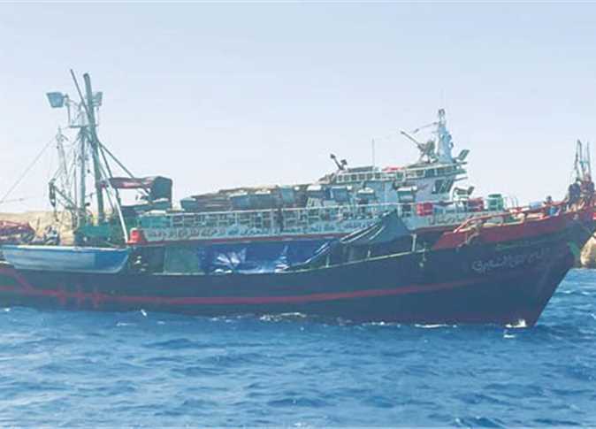 التحفظ على 9 مراكب صيد مخالفة داخل محمية «الجزر الشمالية» بالغردقة