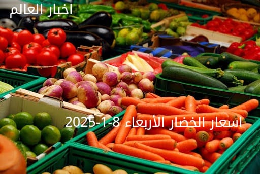 أسعار الخضار اليوم بالكيلو في سوق العبور الأربعاء 8-1-2025