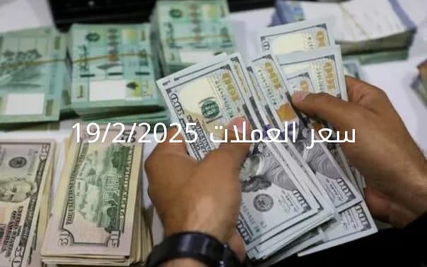 سعر الدولار والعملات في البنك المركزي وجميع البنوك المصرية 19-2-2025