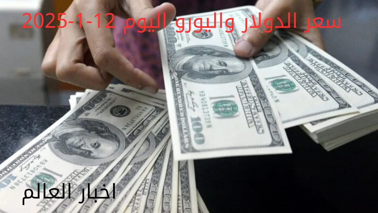 سعر الدولار والعملات في البنك المركزي وجميع البنوك المصرية 12-1-2025