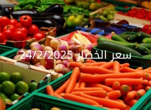 أسعار الخضار اليوم بالكيلو الاثنين 24-2-2025 في سوق العبور