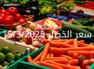 أسعار الخضار اليوم بالكيلو السبت 15-3-2025 بسوق العبور