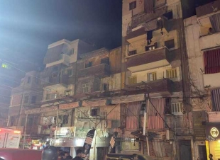 إصابة ربة منزل سقطت عليها شرفة عقار في مينا البصل غرب الإسكندرية 